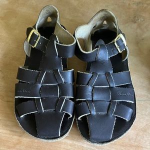 Saltwater Sandals Sun San sandals “sharks” brown size 11